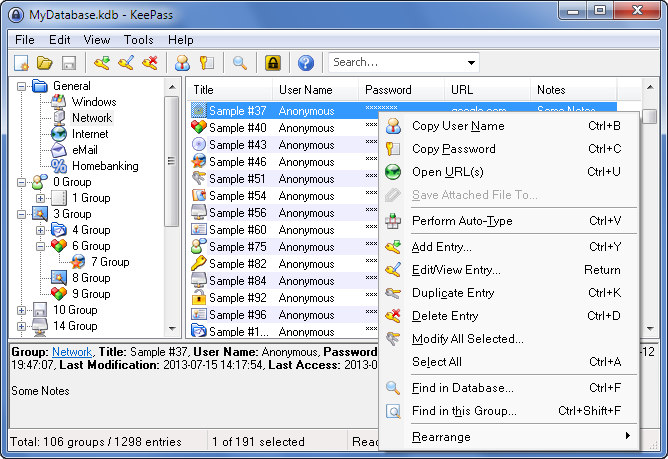 Keepass Screenshot