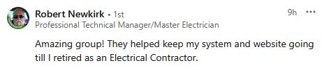 Review on Linkedin - Robert Newkirk